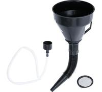 BGS 6866 | Jeu d’entonnoirs de Remplissage d’Huile | avec buse et Tuyau Flexibles | Ø 135 mm | 3 pièces