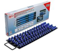 BGS 6871 | Jeu de rails pour douilles | avec 80 clips | pour douilles de 6,3 mm (1/4"), 10 mm (3/8"), 12,5 mm (1/2")