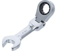 BGS 6914 | Clé mixte à cliquet | courte | à couder | 14 mm