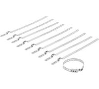 BGS 70327 | Jeu de colliers pour soufflet d’essieu | acier inoxydable | 7 mm | 20-50 mm | 10 pièces