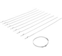 BGS 70328 | Jeu de colliers pour soufflet d’essieu | acier inoxydable | 7 mm | 50-120 mm | 10 pièces