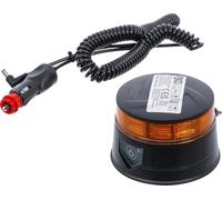 BGS 70343 | Lampe de signalisation panoramique à batterie | jaune | avec aimant | 12 V / 24 V | Ø 130 mm