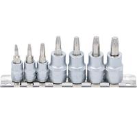 BGS 7098 | Jeu d'extracteurs de vis | 6,3 mm (1/4") / 10 mm (3/8") | pour profil T (pour Torx) défectueux | T10 - T40 | 7 pièces