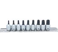 BGS 71020 | Jeu de douilles à embouts | 6,3 mm (1/4") | Profil T (pour Torx Plus) TS10 - TS50 | 9 pièces