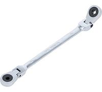 BGS 71028-6X8 | Double clé annulaire à cliquet | pliable | avec têtes polygonales à profil E | E6 x E8