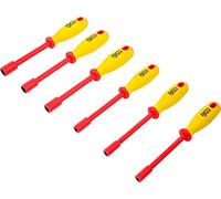 BGS 71095 | Jeu de tournevis VDE à douilles | six pans | 5,5-12 mm | 6 pièces