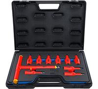 BGS technic Jeu de douilles à embouts VDE Empreinte carré femelle 12,5 mm (1/2") Profil T (pour Torx) T20 - T55 10 pièces BGS Quantité:1