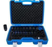 BGS 7280 | Jeu de douilles à choc, six pans | 12,5 mm (1/2") | 9-30 mm | 40 pièces