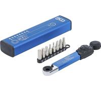 BGS 74295 | Clé dynamométrique | six pans femelle 6,3 mm (1/4") | 2-10 Nm | avec jeu d’embouts | 9 pièces