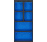 BGS 74361 | Insert de servante d'atelier 1/3, vide : 6 tablettes | 408 x 189 x 32 mm, Petit