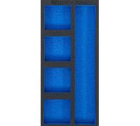 BGS 74362 | Insert de servante d'atelier 1/3, vide : 5 tablettes | 408 x 189 x 32 mm