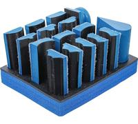 BGS 74365 | Bloc de ponçage à fixation autoagrippant | 16 pièces