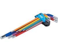 BGS 74456 | Jeu de clés allen | multicolore | extra longues | six pans femelle 1,5-10 mm | 9 pièces