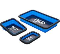 BGS 74501 | Jeu de coupelles magnétiques | silicone | pliable | 3 pièces