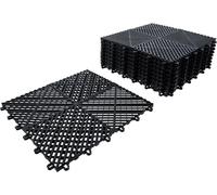 BGS 74546 | Jeu de carreaux en plastique | système de clic | 400 x 400 x 18 mm | 10 pcs.