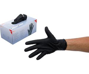BGS 74669 | Boîte de gants jetables | nitrile | avec adhérence supplémentaire | taille L | 100 pcs.
