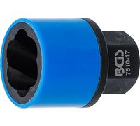 BGS 7510-17 | Douille spiralée/extracteur de vis | Empreinte six pans mâle 17 mm | 17 mm