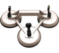 BGS 7996 Ventouse triple en caoutchouc, Ø 115 mm, aluminium