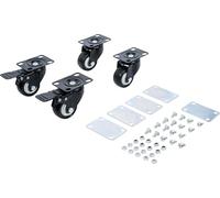 BGS 80015 | Roues pivotantes | pour coffre système chariot de visite | 4 pièces