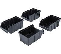 BGS 80195 | Jeu de bacs à bec | avec rail d’accrochage | pour système mural | 4 pcs.