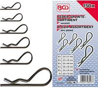 BGS 8043 | Assortiment de goupilles à ressort | Ø 2,4 - 4,0 mm | 150 pièces