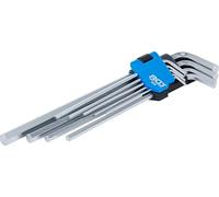 BGS technic Jeu de clés allen extra longues six pans intérieurs 1,5 - 10 mm, 9 pièces BGS Quantité:1