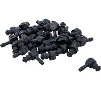 BGS 8107-22 - Jeu de raccords tuyau en matière plastique - en forme de L - 30 pièces