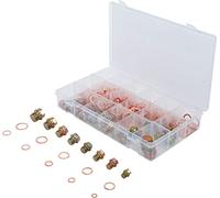 BGS 8118 | Assortiment de bouchons de vidange avec joints cuivre | 534 pièces