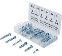 BGS - Assortiment de chevilles de chevilles Molly - 40 pièces - 8139