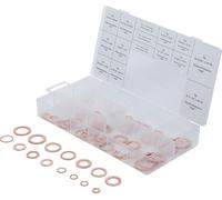 BGS 8144 | Assortiment de joints d’étanchéité | cuivre | en pouces | pour bouchons de vidange | 75 pièces