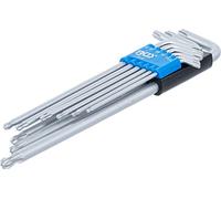 BGS 819 | Jeu de clés coudées | extra long | Profil T (pour Torx) avec tête sphérique | T10 - T50 | 9 pièces
