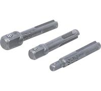 BGS 8214 | Jeu d’adaptateurs | SDS mâle 6,3 mm (1/4"), 10 mm (3/8"), 12,5 mm (1/2") | 3 pièces