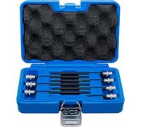 BGS 8618 | Assortiment de douilles à embouts | 6,3 mm (1/4") | Profil T (pour Torx) avec tête sphérique T10 - T40 | 7 pièces