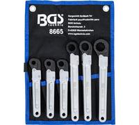 BGS technic Jeu de clés à tuyauter à cliquet|, 6 pièces BGS Quantité:1