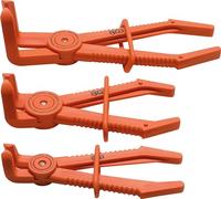 BGS Jeu de pinces pour durites flexibles | coudées, 90° | 155 - 255 mm | 3 pi...