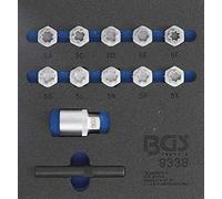 BGS technic – Insert 1/6 pour servante d'atelier Jeu d'outils réglage Mercedes‑Benz 12 pièces