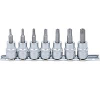 BGS 9341 | Jeu de douilles à embouts | 10 mm (3/8") | Profil T (pour Torx Plus) avec perçage T15 - T50 | 7 pièces