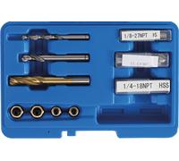 BGS 9346 , Kit de réparation universel , pour vannes de purge d’étriers de frein , 1/4" & 1/8" NPT