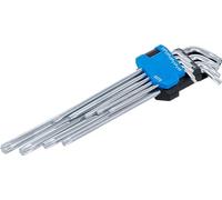 BGS 9375 | Jeu de clés allen | extra longues + extra courtes | Profil T (pour Torx) T10 - T50 | 9 pièces