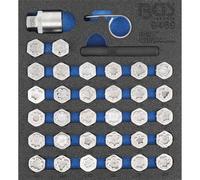 BGS 9469 | Insert de servante d'atelier 1/6 : Jeu d’outils pour écrous antivol pour Mercedes-Benz | 35 pièces