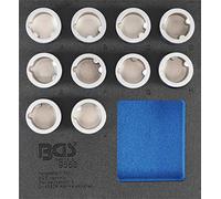 BGS 9553 - Insert de servante d'atelier 1/6 : Jeu d’outils pour écrous antivol pour Land Rover - 10 pièces