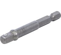BGS Adaptateur pour perceuses entraînement six pans extérieur 6,3 mm (1/4") / sortie carré extérieur 6,3 mm (1/4") - 9685-1