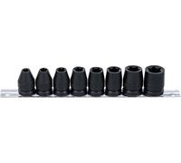 BGS technic 12,5 mm (1/2 pouce) SW E10 - E24 8-pièces - Douille de force - noir
