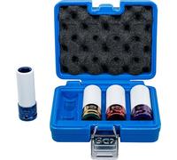 BGS technic Jeu de douilles de puissance 12,5 mm (1/2") avec protection 17/19/21/22 mm 4 pièces