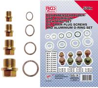 BGS Assortiment de bouchons de vidange et joints alu | 534 pièces