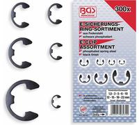 BGS Assortiment de circlips électriques 1,5 - 22 mm 300pcs - 8039