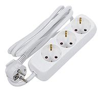 BGS 3368 - Barre de prises de courant - triple - cordon de 1,4 m - 3 x 1,5 mm² - IP 20