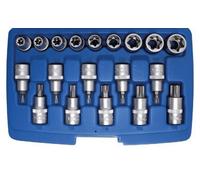 BGS Bit Insert / Clé à Douille Ensemble E Profil/T Profil 12,5 (1/2) 19 Pièces