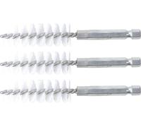 BGS Brosse en nylon 16 mm entraînement hexagone extérieur 6,3 mm (1/4") 3pcs - 3078-16-N