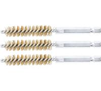 BGS Brosse laiton 11 mm entraînement hexagone extérieur 6,3 mm (1/4") 3pcs - 3078-11-M